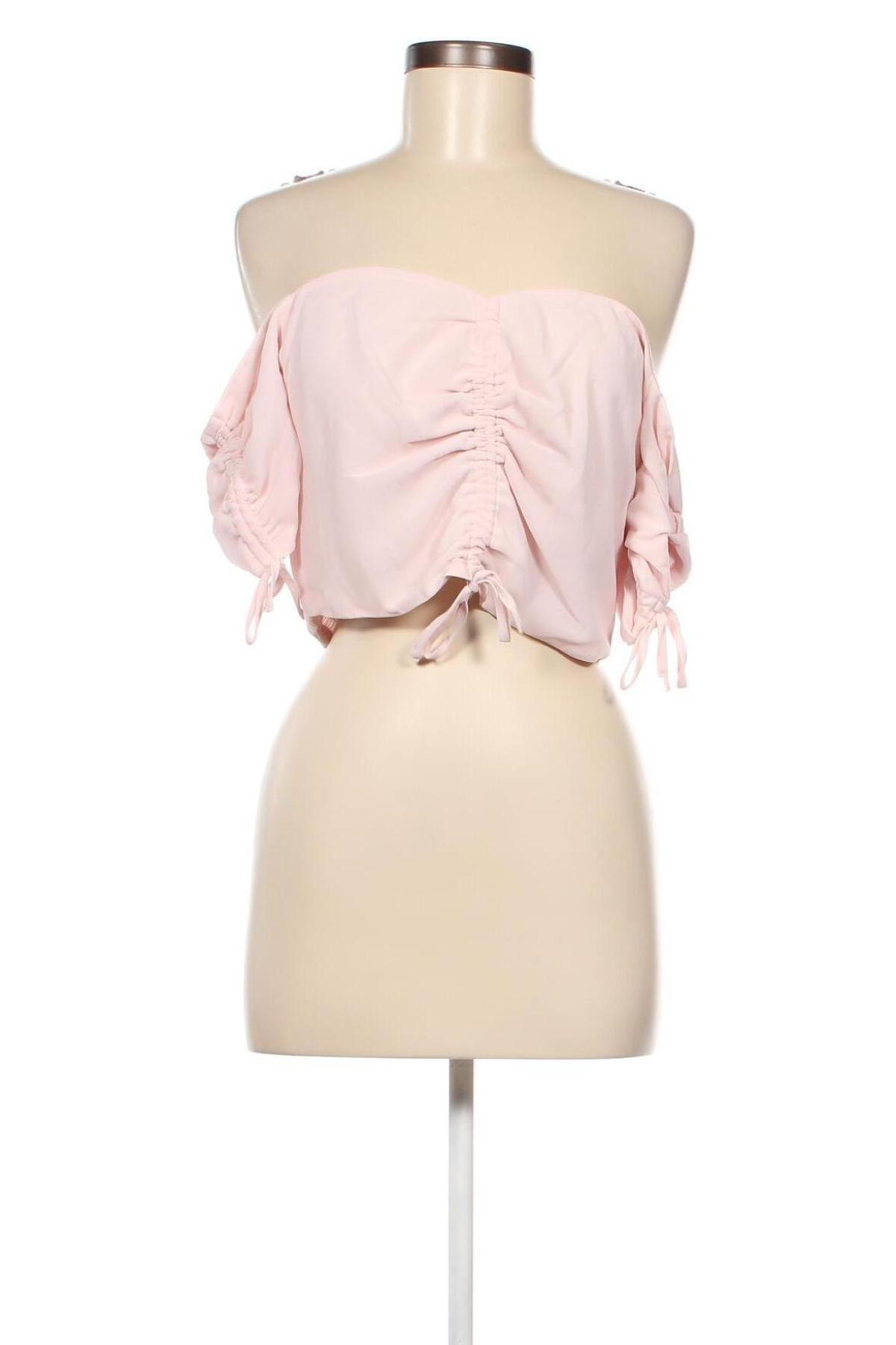 Дамска блуза NA-KD, Размер L, Цвят Розов, Цена 16,53 лв.