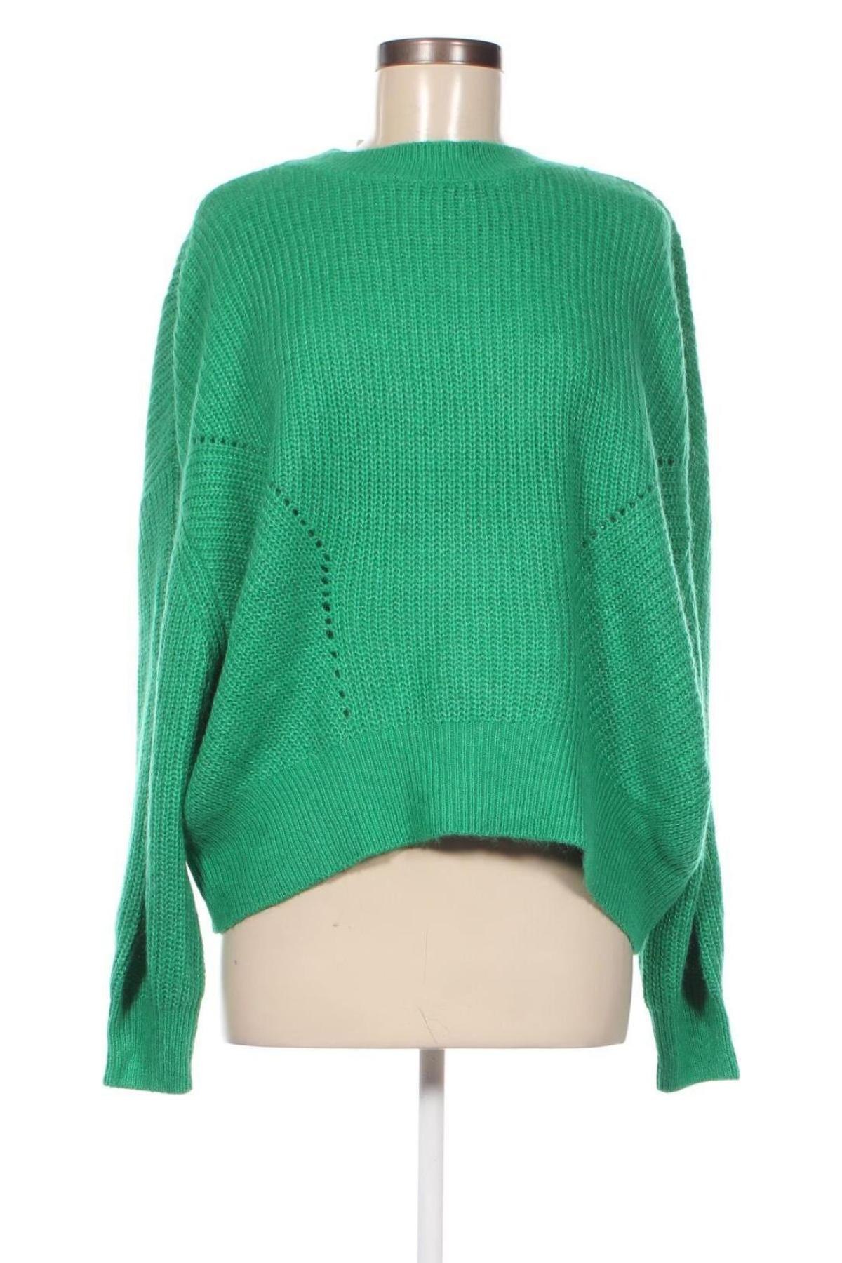 Дамски пуловер C&A, Размер L, Цвят Зелен, Цена 38,00 лв.