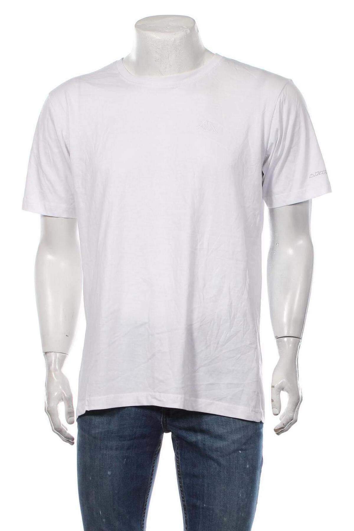 Мъжка тениска Kappa, Размер XL, Цвят Бял, Цена 35,00 лв.