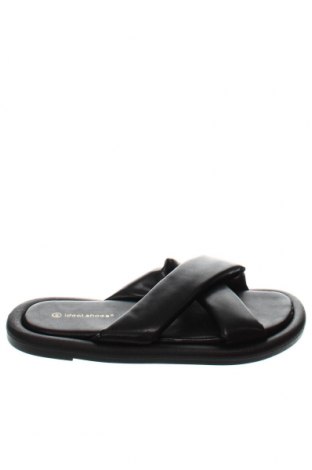 Γυναικείες παντόφλες Ideal Shoes, Μέγεθος 41, Χρώμα Μαύρο, Τιμή 21,57 €