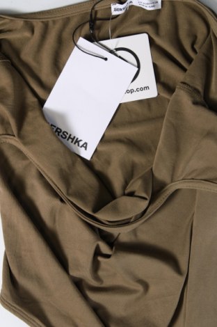 Дамска блуза - боди Bershka, Размер M, Цвят Зелен, Цена 10,85 лв.