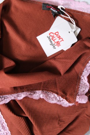 Дамска блуза - боди Jennyfer, Размер L, Цвят Кафяв, Цена 10,29 лв.