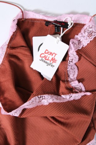 Дамска блуза - боди Jennyfer, Размер S, Цвят Кафяв, Цена 10,29 лв.