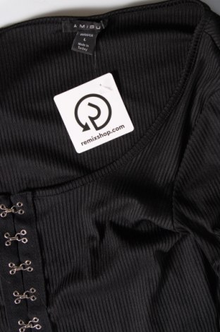 Γυναικεία μπλούζα Amisu, Μέγεθος L, Χρώμα Μαύρο, Τιμή 4,08 €