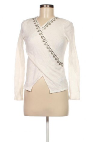 Γυναικεία μπλούζα Bershka, Μέγεθος L, Χρώμα Λευκό, Τιμή 8,08 €