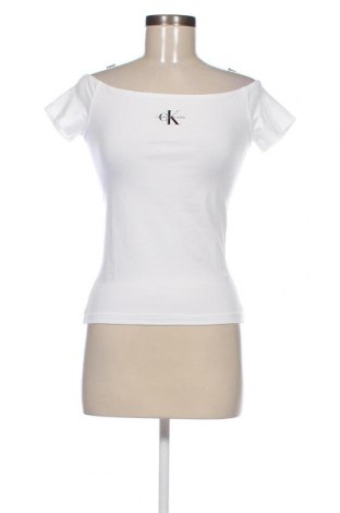 Bluză de femei Calvin Klein Jeans, Mărime M, Culoare Alb, Preț 276,32 Lei