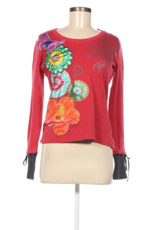 Γυναικεία μπλούζα Desigual, Μέγεθος L, Χρώμα Κόκκινο, Τιμή 14,68 €