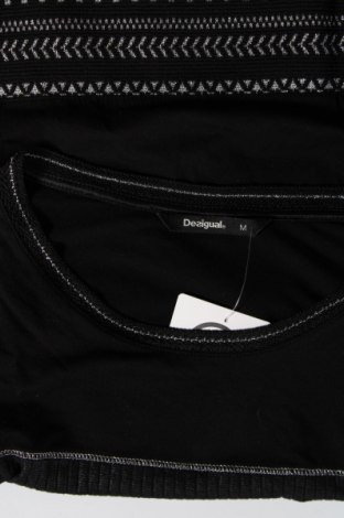 Дамска блуза Desigual, Размер M, Цвят Черен, Цена 48,00 лв.