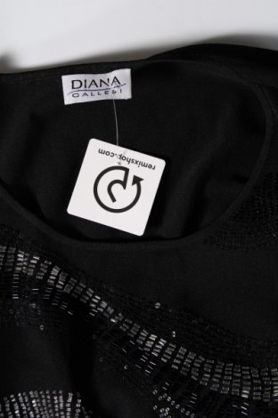 Γυναικεία μπλούζα Diana Gallesi, Μέγεθος XL, Χρώμα Μαύρο, Τιμή 24,55 €