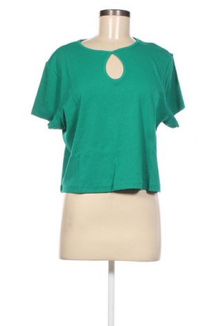 Γυναικεία μπλούζα Even&Odd, Μέγεθος 4XL, Χρώμα Πράσινο, Τιμή 7,67 €