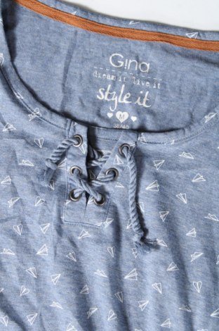 Дамска блуза Gina, Размер M, Цвят Син, Цена 19,00 лв.