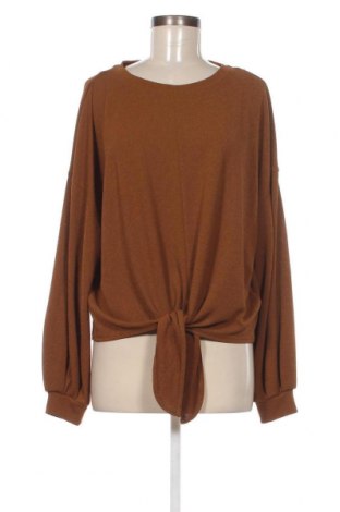 Дамска блуза H&M, Размер L, Цвят Кафяв, Цена 19,00 лв.