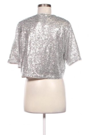 Дамска блуза H&M, Размер L, Цвят Сребрист, Цена 31,00 лв.