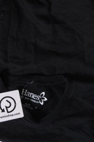 Γυναικεία μπλούζα Hanes, Μέγεθος L, Χρώμα Μαύρο, Τιμή 2,82 €