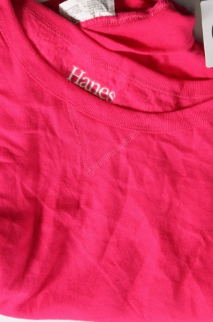 Γυναικεία μπλούζα Hanes, Μέγεθος M, Χρώμα Ρόζ , Τιμή 3,88 €