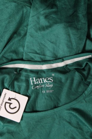 Дамска блуза Hanes, Размер XL, Цвят Зелен, Цена 11,78 лв.