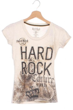 Damen Shirt Hard Rock, Größe XS, Farbe Beige, Preis 9,62 €