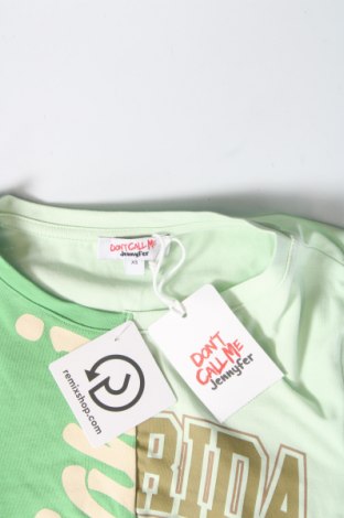 Дамска блуза Jennyfer, Размер XS, Цвят Зелен, Цена 10,23 лв.