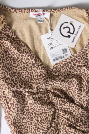Γυναικεία μπλούζα Jennyfer, Μέγεθος XXS, Χρώμα  Μπέζ, Τιμή 4,31 €
