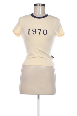 Damen Shirt Kickers, Größe S, Farbe Gelb, Preis 17,86 €