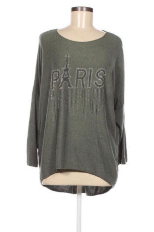 Γυναικεία μπλούζα Made In Italy, Μέγεθος M, Χρώμα Πράσινο, Τιμή 5,88 €