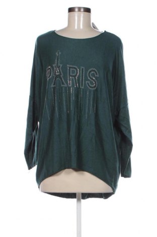 Дамска блуза Made In Italy, Размер M, Цвят Зелен, Цена 9,50 лв.