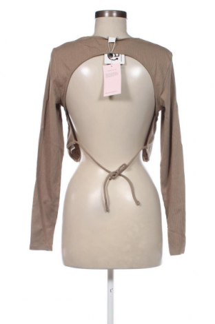 Γυναικεία μπλούζα Monki, Μέγεθος XL, Χρώμα  Μπέζ, Τιμή 5,83 €