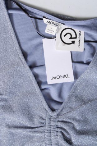 Γυναικεία μπλούζα Monki, Μέγεθος L, Χρώμα Μπλέ, Τιμή 4,78 €