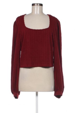 Дамска блуза SHEIN, Размер 4XL, Цвят Червен, Цена 4,37 лв.