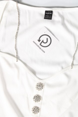 Damen Shirt SHEIN, Größe M, Farbe Weiß, Preis 13,22 €