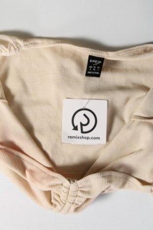 Дамска блуза SHEIN, Размер S, Цвят Бежов, Цена 19,14 лв.