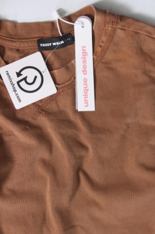 Damen Shirt Tally Weijl, Größe XS, Farbe Braun, Preis 4,47 €