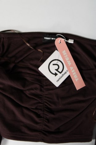 Damen Shirt Tally Weijl, Größe XS, Farbe Braun, Preis € 2,40