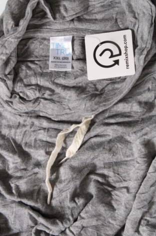 Γυναικεία μπλούζα Time and tru, Μέγεθος XXL, Χρώμα Γκρί, Τιμή 5,29 €