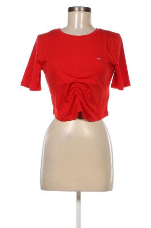 Дамска блуза Tommy Jeans, Размер L, Цвят Червен, Цена 80,50 лв.