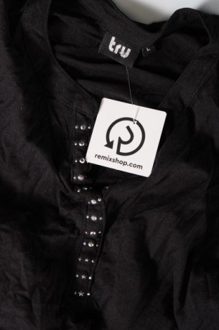 Γυναικεία μπλούζα Tru, Μέγεθος L, Χρώμα Μαύρο, Τιμή 2,35 €
