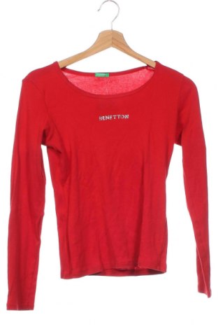 Γυναικεία μπλούζα United Colors Of Benetton, Μέγεθος XS, Χρώμα Κόκκινο, Τιμή 10,54 €