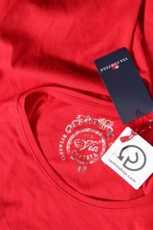 Γυναικεία μπλούζα Via Cortesa, Μέγεθος XXL, Χρώμα Κόκκινο, Τιμή 19,18 €