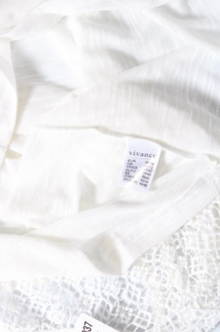Γυναικεία μπλούζα Vivance, Μέγεθος S, Χρώμα Λευκό, Τιμή 15,98 €