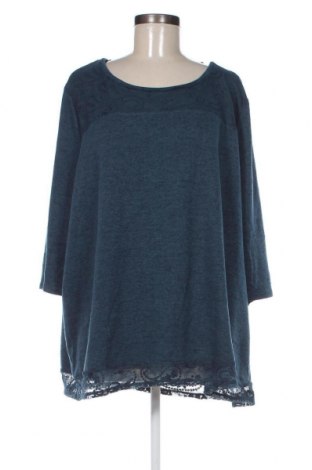 Γυναικεία μπλούζα Yessica, Μέγεθος 3XL, Χρώμα Μπλέ, Τιμή 7,05 €