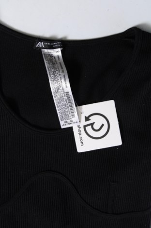 Дамска блуза Zara, Размер M, Цвят Черен, Цена 9,20 лв.