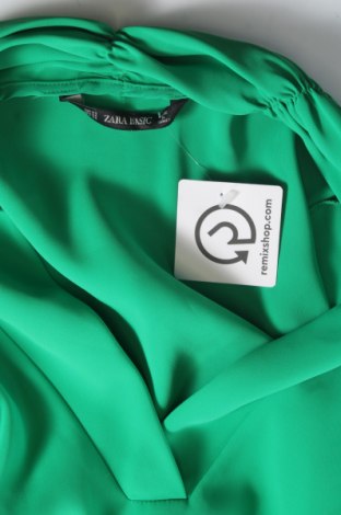Дамска блуза Zara, Размер XS, Цвят Зелен, Цена 15,60 лв.