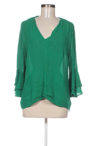 Дамска блуза Zara, Размер L, Цвят Зелен, Цена 16,20 лв.