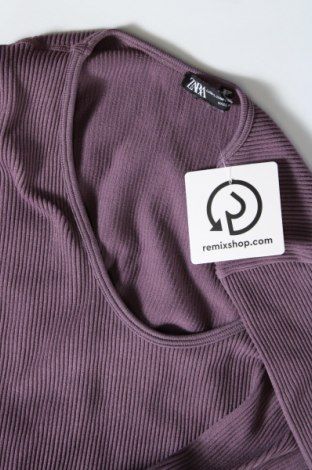 Bluză de femei Zara, Mărime L, Culoare Mov, Preț 17,76 Lei