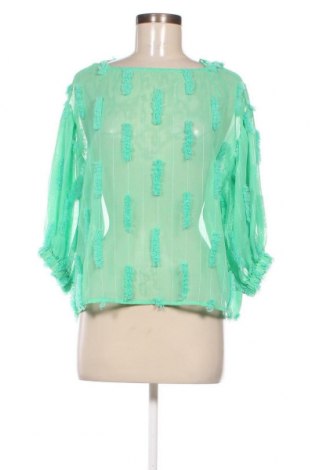 Γυναικεία μπλούζα Zara, Μέγεθος M, Χρώμα Πράσινο, Τιμή 8,29 €