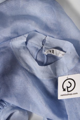 Bluză de femei Zara, Mărime L, Culoare Albastru, Preț 36,06 Lei