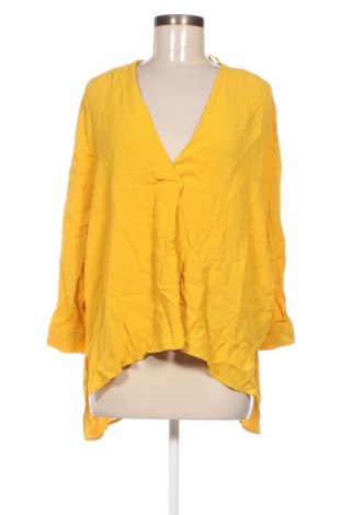 Дамска блуза Zara, Размер L, Цвят Жълт, Цена 16,42 лв.