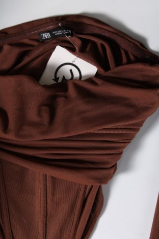 Damen Shirt Zara, Größe S, Farbe Braun, Preis 13,84 €