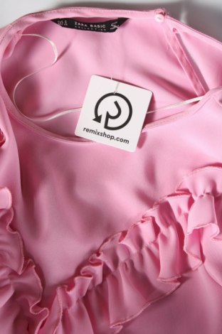 Дамска блуза Zara, Размер S, Цвят Розов, Цена 16,20 лв.