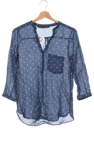 Дамска блуза Zara, Размер XS, Цвят Син, Цена 32,14 лв.